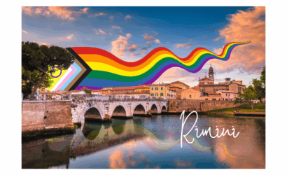 Rimini Summer Pride 2025 con colori vivaci e simboli LGBTQIA+