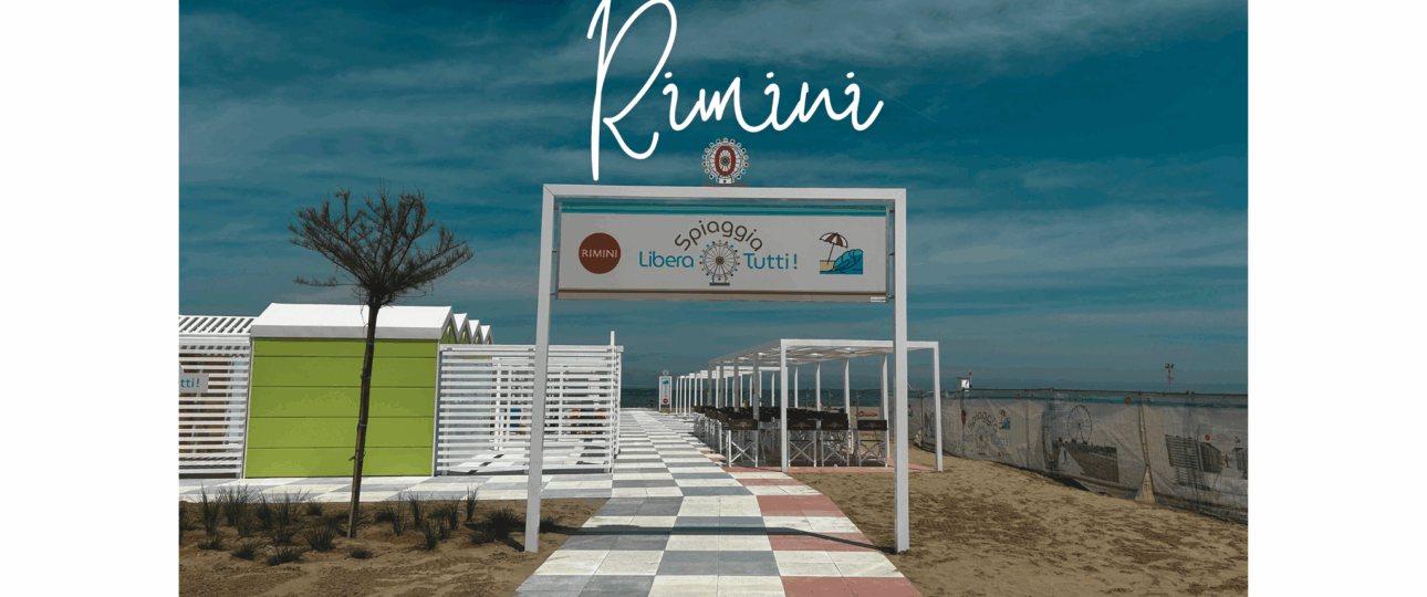Spiaggia accessibile Rimini con servizi inclusivi: gazebo, pedane e sedie job – Spiaggia Libera Tutti