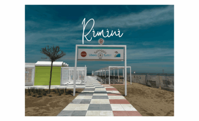 Spiaggia accessibile Rimini con servizi inclusivi: gazebo, pedane e sedie job – Spiaggia Libera Tutti